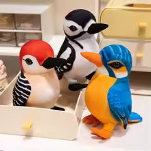 20cm Woodpecker Plush Toy, Cute Colorful Bird