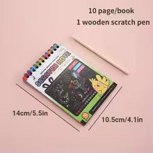 Rainbow Scratch Art Paper Set for Kids