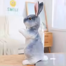 Realistic Bunny Plush Toy – Lifelike Rabbit Model