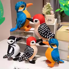 20cm Woodpecker Plush Toy, Cute Colorful Bird