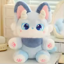 30/50CM Kawaii Phantom Fox Stuffed Animal Plush Toys Cartoon Fox Pillow