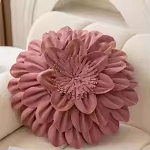 Luxury Flower Petal Velvet Decorative Pillow Cover