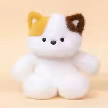 Funny Running Bear Plush Toys Cartoon Rabbit 40cm Stuffed Animal with Bib Stuffed Accompany Doll Kids