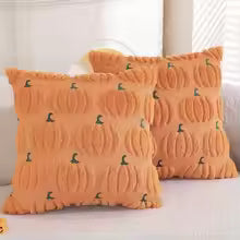 Fall Halloween Pumpkin Pillow Cover 18x18 Inch