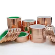 20M Conductive Copper Foil Tape Adhesive Single Double Sided EMI Shielding Tape 5–50mm
