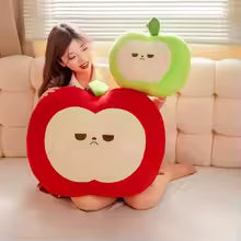 Red or Green Apple Plush Toy Pillow