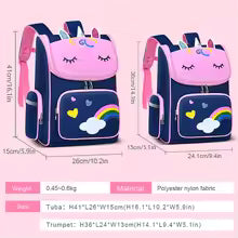 Kids School Backpack, Cute Unicorn Backpack for Girls & Boys