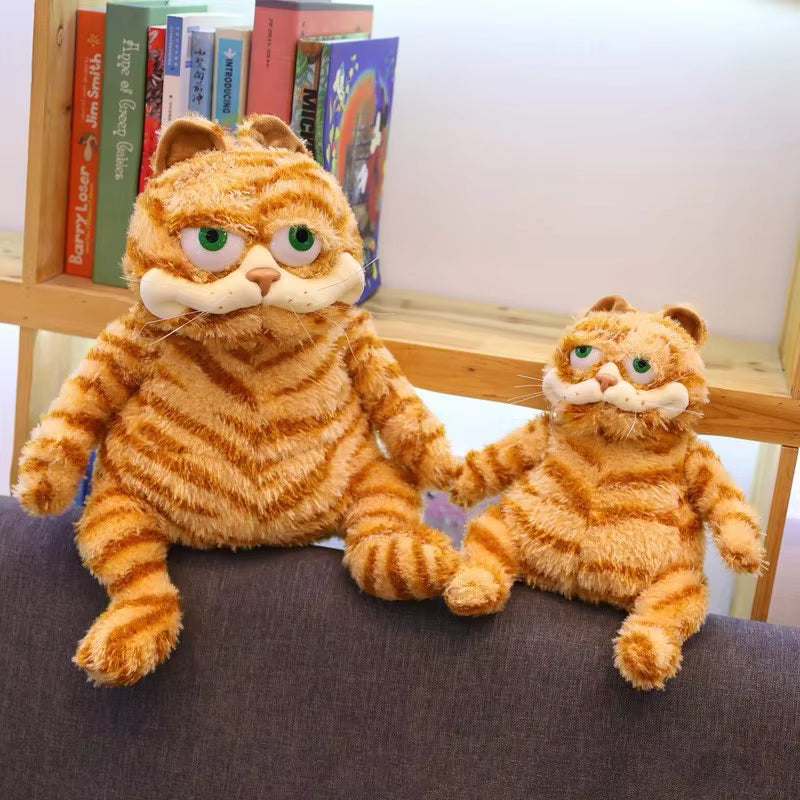 Fat Orange Tabby Cat Plush Toy