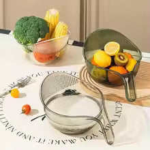 Multifunctional Rice Washing Basket Fruit & Vegetable Strainer Bowl