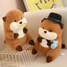30cm Cute Otter Plush Toy, Soft Stuffed Animal Pillow