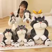 15–65cm Kawaii Lucifer Cat Plush Toy, Cute Stuffed Doll