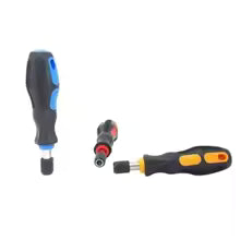 Hi-Spec 1/4 (6.35mm) Screwdriver Bit Holder Handle Multifunctional Bit Driver for Slotted Hex Torx Phillips Bit
