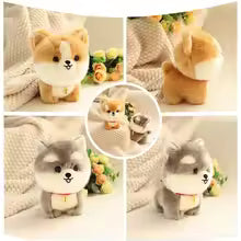 Lifelike Puppy Plush Toy, Fluffy Small Dog Stuffed Animal