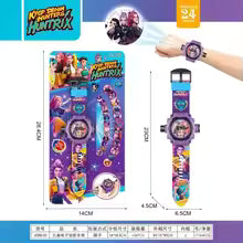 Cartoon Kids Projection Watch 24 Images Digital Electronic Wristwatch