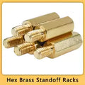 M2 M2.5 M3 M4 M5 M6 M8 Hex Brass Standoff Board Rack Stud Hexagon