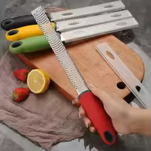 Stainless Steel Cheese Grater & Lemon Zester with Protective Cover