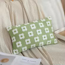 Embroidered Flower Pillow Cover – 45x45 / 30x50CM Sofa Cushion