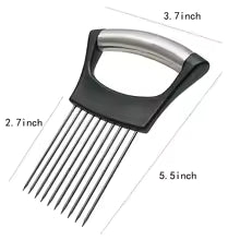 Stainless Steel Onion Holder Slicer & Vegetable Cutter