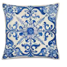 Home Decor Blue And White Floral Pattern Pillow Covers Pattern Cushion