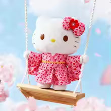 Japanese Style Sakura Pink Kimono Hello Kitty Plush Doll Toy Cute Soft