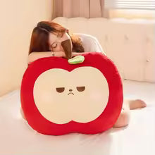 Red or Green Apple Plush Toy Pillow