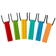 Building Block Silicone Chew Necklace for Kids