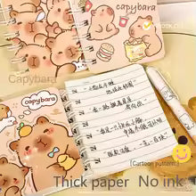 Cute Cartoon Capybara A7 Coil Notebook – Kawaii Mini Journal