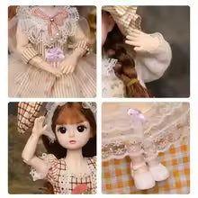 30cm Movable Princess Doll – Dress Up Toy