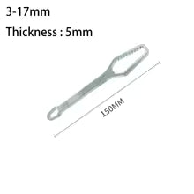 3-17/ 8-22mm Universal Torx Wrench Self-tightening Adjustable Wrench Board Double-head Torx Spanner Hand Tools for Factory