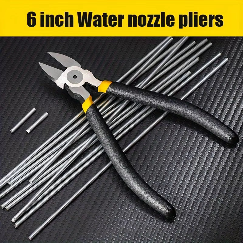 4/6/8 Inch Mini Outlet Forceps, Loaded Small Heavy Duty Wire Cable Cutter with Soft Anti-Slip Handle