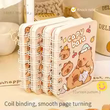 Cute Cartoon Capybara A7 Coil Notebook – Kawaii Mini Journal