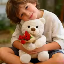 Rose Teddy Bear Plush Toy – Romantic Gift