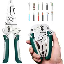 New Foldable 18 in 1 Multifunctional Wire Stripping Pliers Crimping Tool