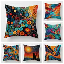 Modern Abstract Decorative Throw Pillow Cover for Sofa
