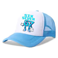 67 Six Seven Kids Baseball Caps Steal A Brainrot Cartoon Printed Hat Children