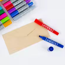 10Pcs Twin Tip Permanent Markers for Art & School