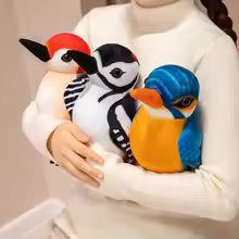 20cm Woodpecker Plush Toy, Cute Colorful Bird