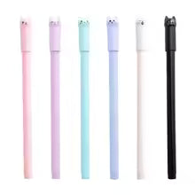 1-6-30 pcs Cute Kawaii Cat Gel Pen Cartoon Writing Office School Supplies Stationery Creative Sweet Lovely Pens