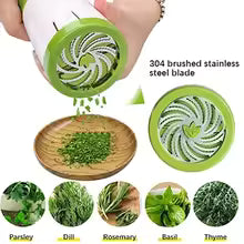 Manual Herb Grinder Spice Mill Parsley Shredder Chopper Vegetable Cutter