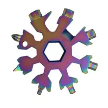 18-in-1 Multifunction EDC Snowflake Wrench Tool