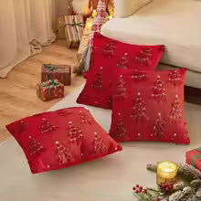 Christmas Plush Throw Pillow Cover 45x45cm
