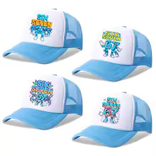 67 Six Seven Kids Baseball Caps Steal A Brainrot Cartoon Printed Hat Children