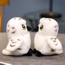 Cartoon Hedwig Owl Plush Toys Soft Stuffed Animal Plushie Shoulder Decor