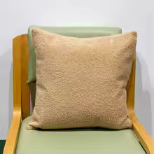 45x45CM Teddy Faux Fur Pillow Cover – Soft Cozy Plush Cushion