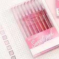 9pcsColor Gel Pen Set Kawaii Aesthetic Stationery Pretty Stationery Student Diary Pen Handbook Pen Color Markers School Supplies