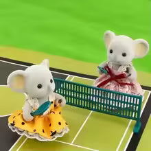 Mini Rabbit Family Dollhouse Figures