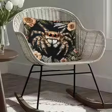 Spider Floral Pillow Cover – Halloween Decor