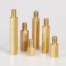 M2 M2.5 M3 M4 M5 M6 M8 Hex Brass Standoff Board Rack Stud Hexagon