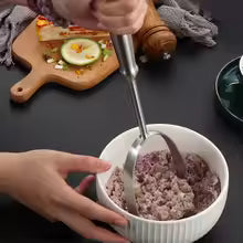 Stainless Steel Potato Masher & Food Crusher