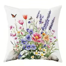Luxurious Gold - embellished Floral PillowcasesLiving room sofa cushion cover,